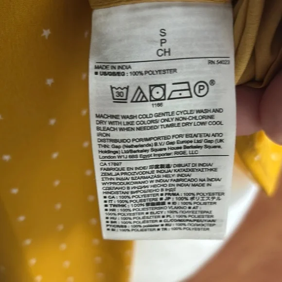 Yellow Polka Dot Women's Top - Picture 4 of 5